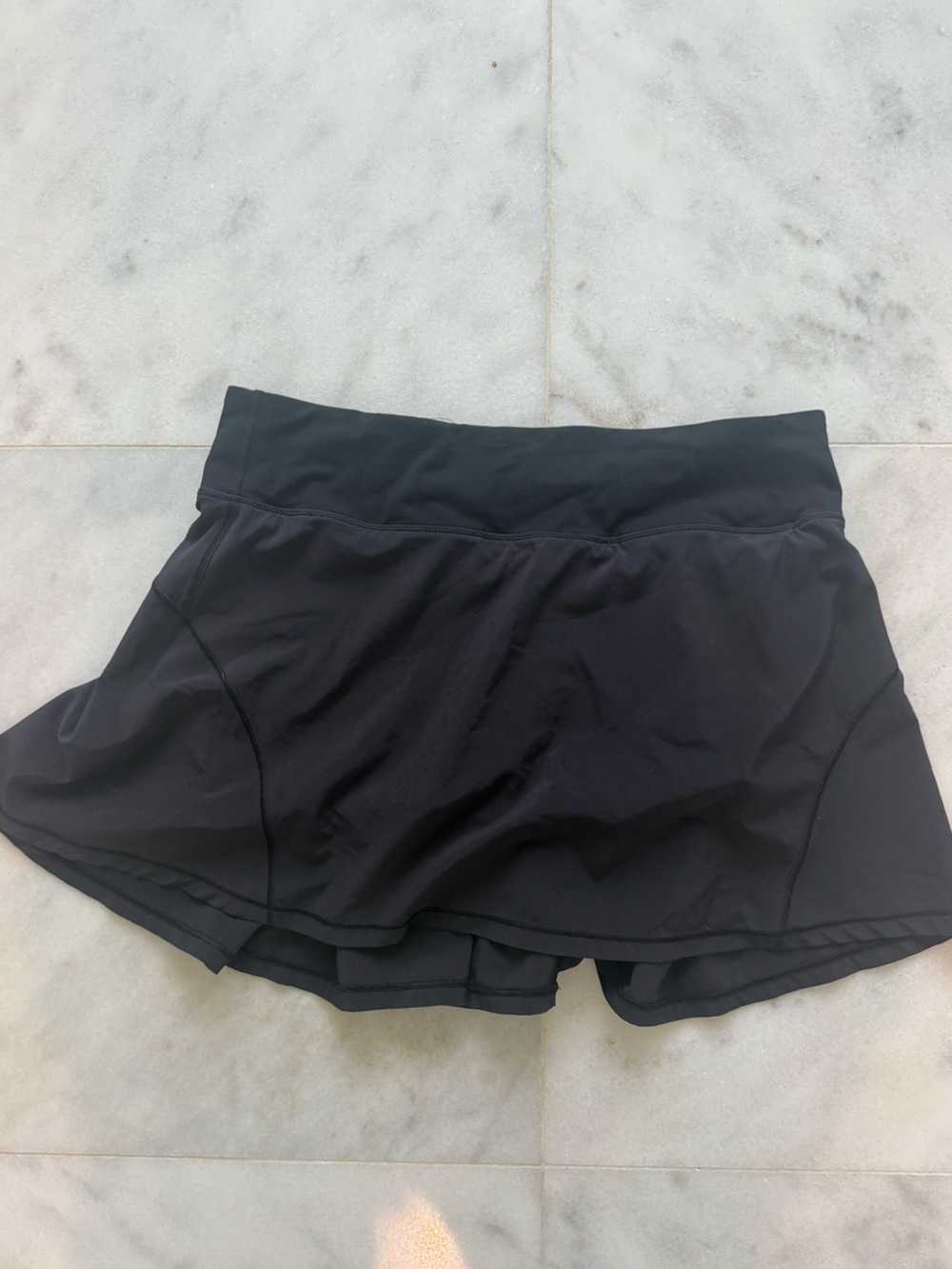 Lululemon Pace Rival Black Skirt with Built-In Shorts Size 8 Long